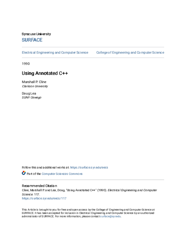 (PDF) Using annotated C++