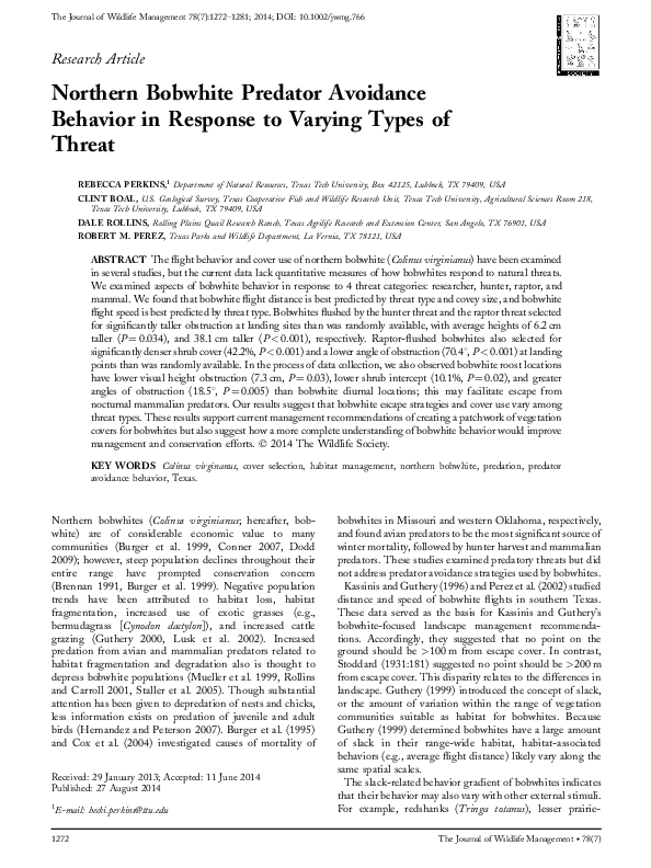 (PDF) Transmitter influences on raptor agility and prey capture