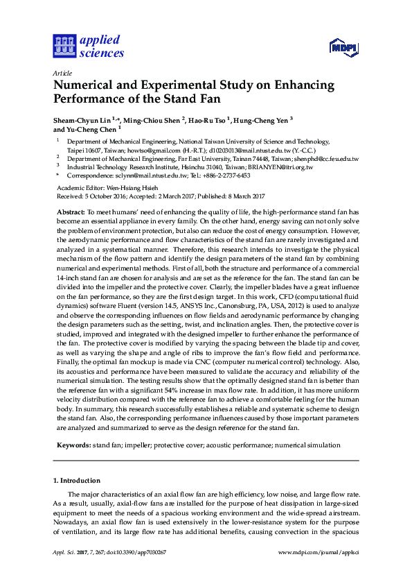 (PDF) Numerical and Experimental Study on Enhancing Performance of the ...
