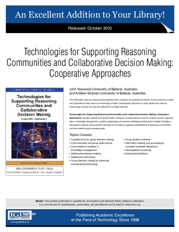 (PDF) Technologies for Supporting Reasoning Communities and ...