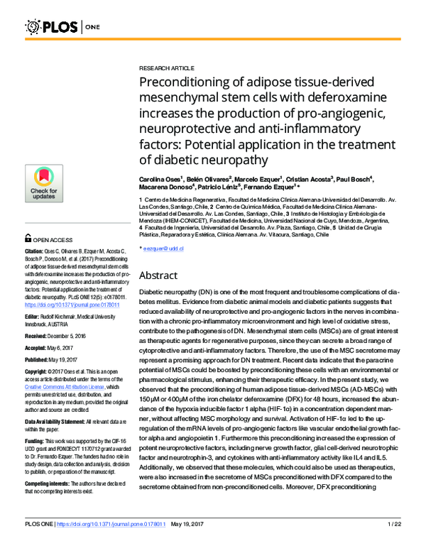(PDF) Preconditioning of adipose tissue-derived mesenchymal stem cells ...