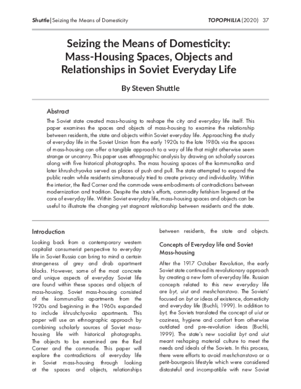 PDF) Dissertation - Queuetopia: Second World Modernity And The.