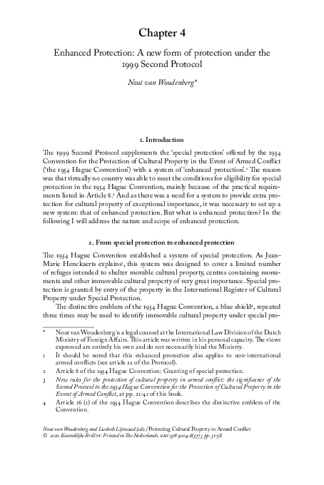 (PDF) Enhanced Protection: A New Form Of Protection Under The 1999 ...