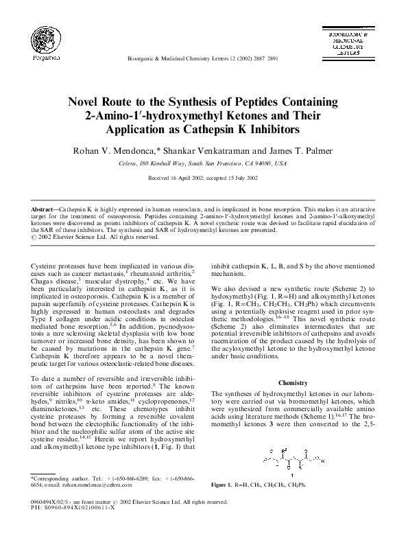 (PDF) Novel route to the synthesis of peptides containing 2-amino-1 ...