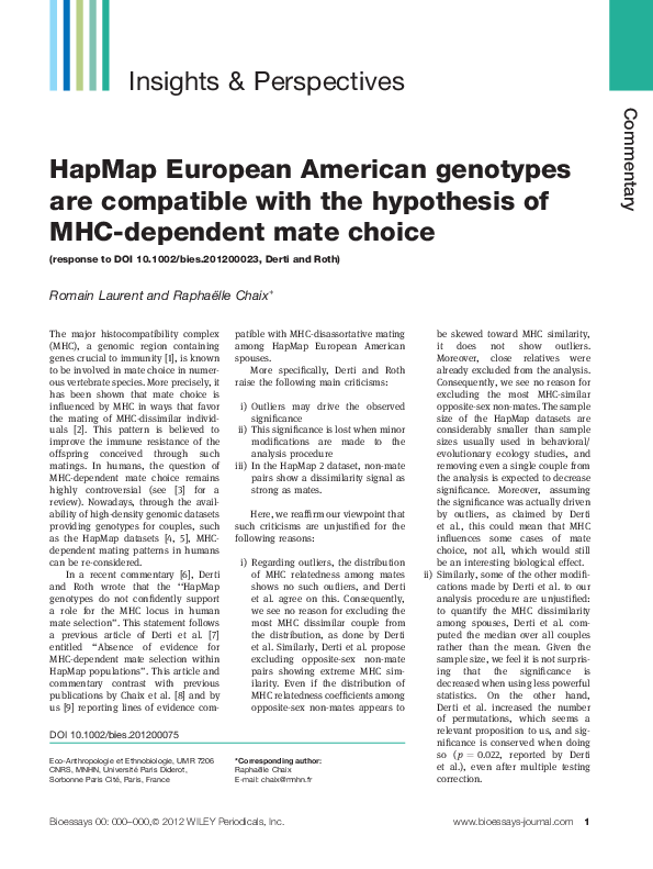 (PDF) HapMap European American genotypes are compatible with the ...