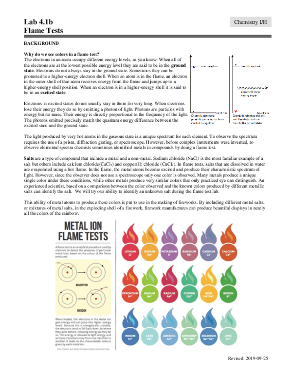 (PDF) Lab 4.1b Flame Tests
