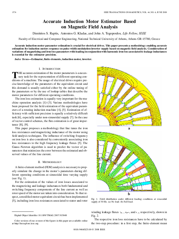 (PDF) Accurate Induction Motor Estimator Based on Magnetic Field Analysis
