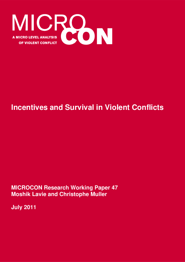 (PDF) Incentives and Survival in Violent Conflicts