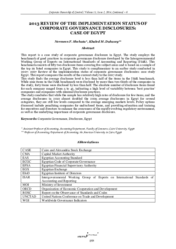 (PDF) 2013 Review of the Implementation Status of Corporate Governance ...