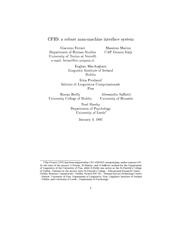 (PDF) CFID: a robust man-machine interface system