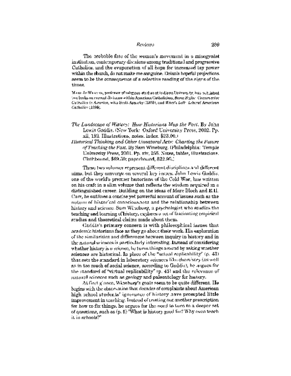 (PDF) The Landscape of History How Historians Map the Past by John