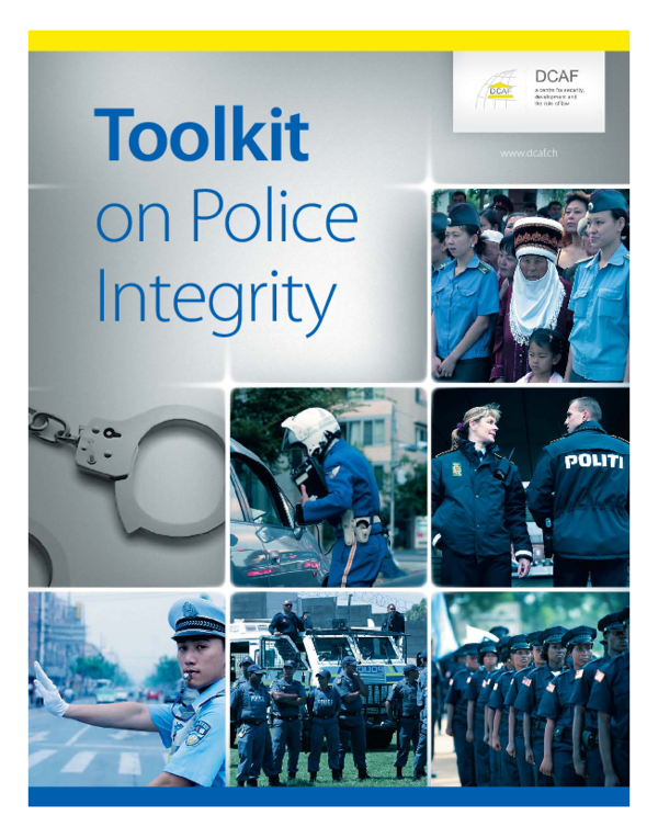 (PDF) Toolkit on Police Integrity | Pierre Aepli - Academia.edu
