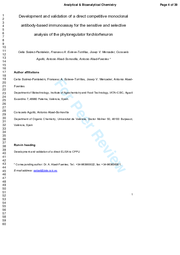 (PDF) Development and validation of a direct competitive monoclonal ...