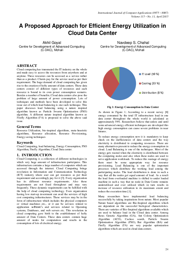 (PDF) A Proposed Approach for Efficient Energy Utilization in Cloud ...