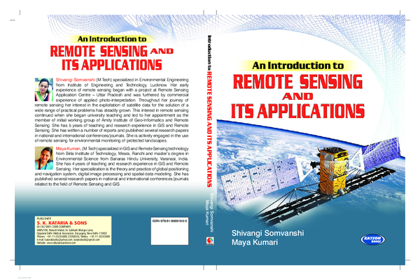(PDF) An Introduction to Remote Sensing and its applications