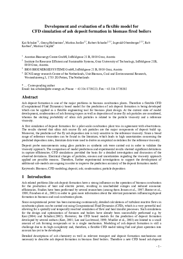 (PDF) Development and evaluation of a flexible model for CFD simulation ...