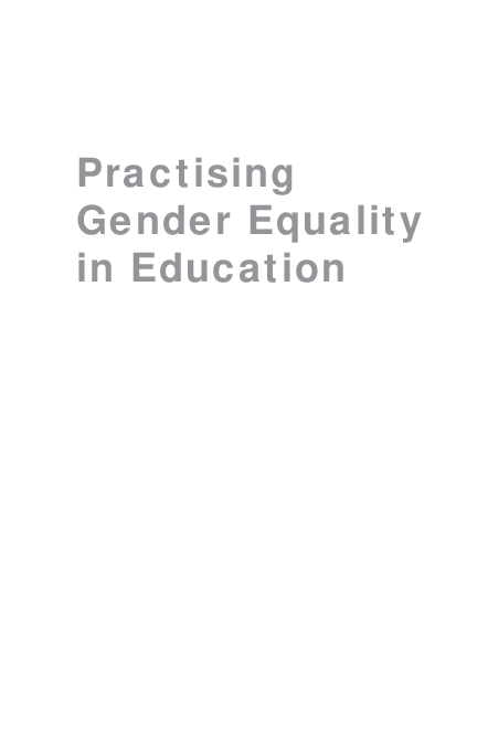 (PDF) Practising gender equality in education