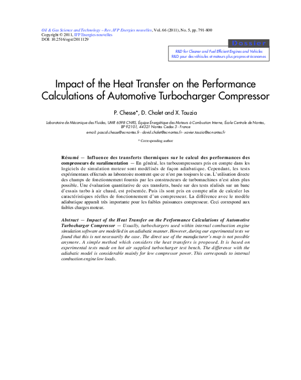 (PDF) Impact of the Heat Transfer on the Performance Calculations of