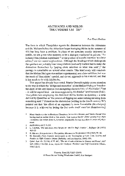 How did alcibiades die image