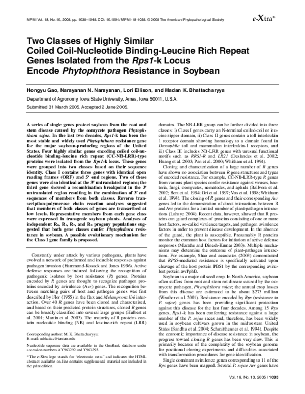(PDF) Two Classes of Highly Similar Coiled Coil-Nucleotide Binding ...