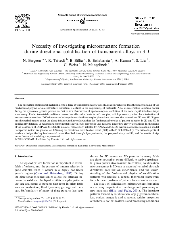 (PDF) Necessity of investigating microstructure formation during ...