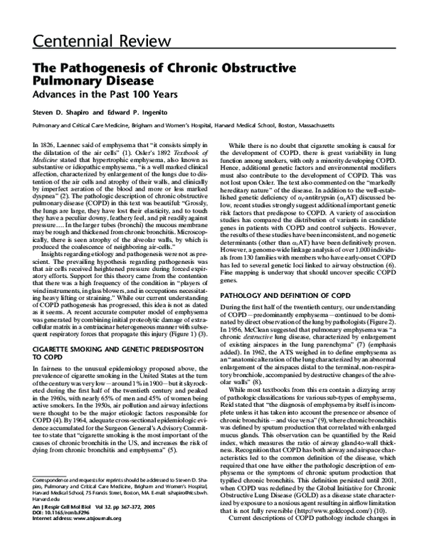 [Pathogenesis of chronic obstructive pulmonary disease. Cellular ...