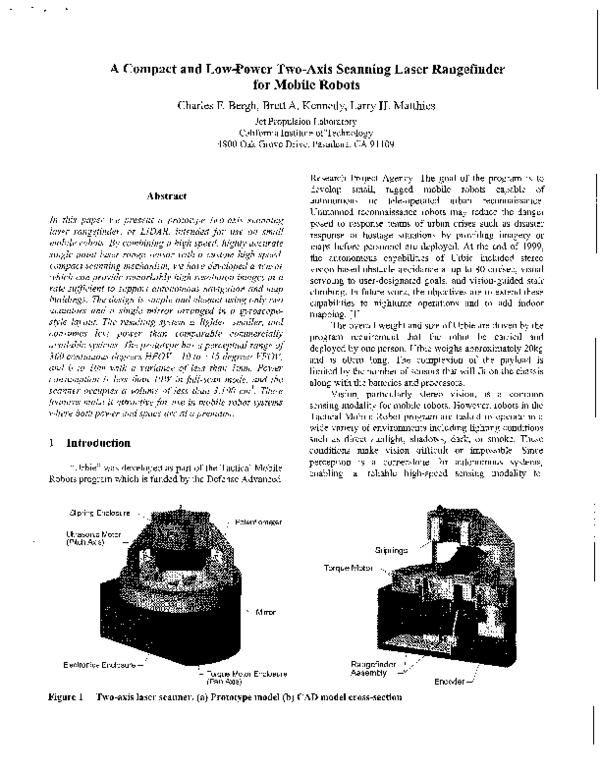 (PDF) A compact, low power two-axis scanning laser rangefinder for ...