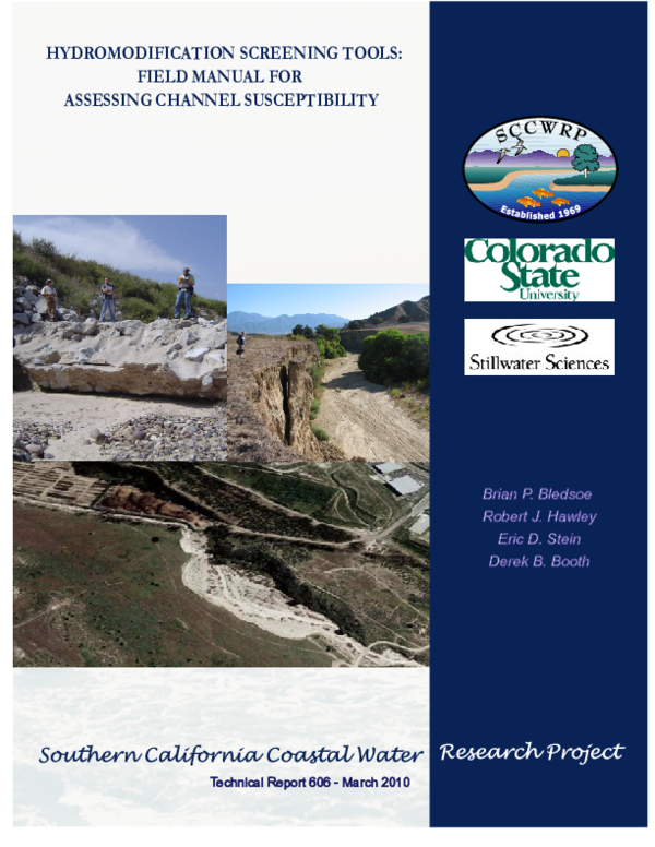 (PDF) Hydromodification Screening Tools: Field Manual for Assessing ...