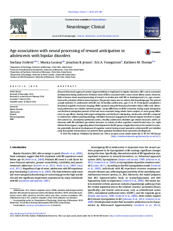 (PDF) Age associations with neural processing of reward anticipation in ...