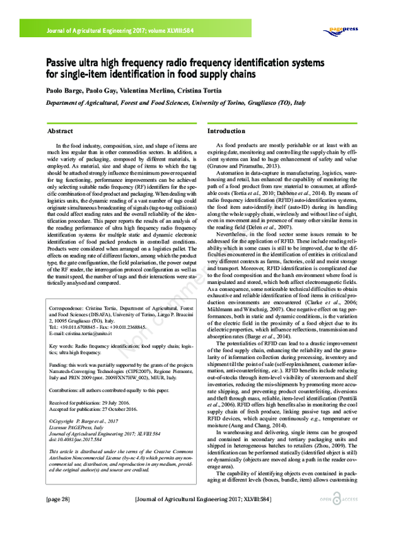 (PDF) Passive ultra high frequency radio frequency identification