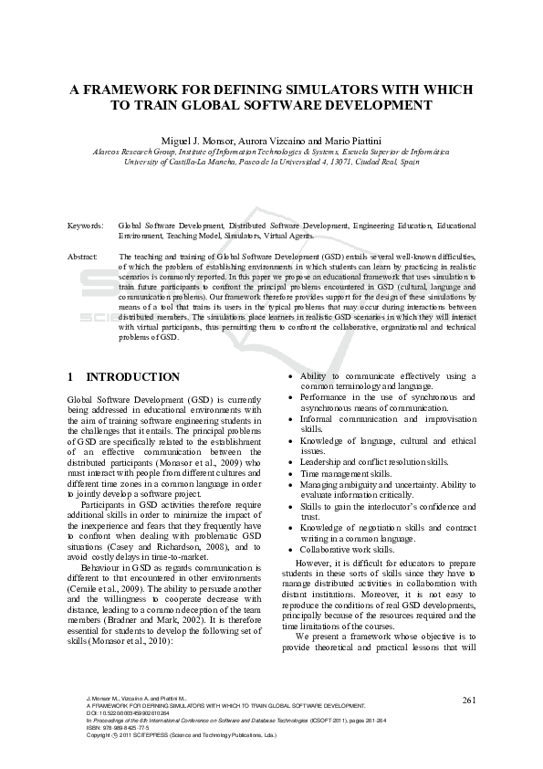 (PDF) A Framework for Defining Simulators with Which to Train Global ...