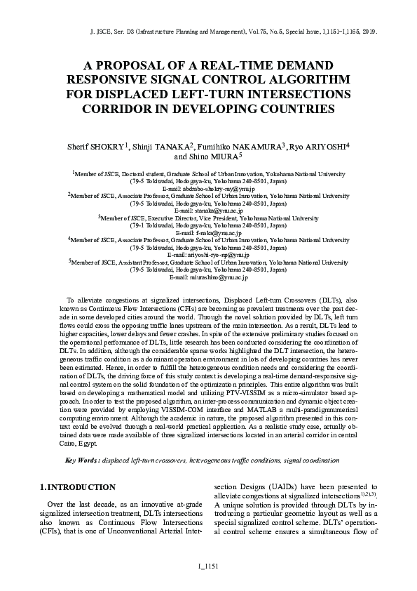 (PDF) A Proposal of a Real-Time Demand Responsive Signal Control ...