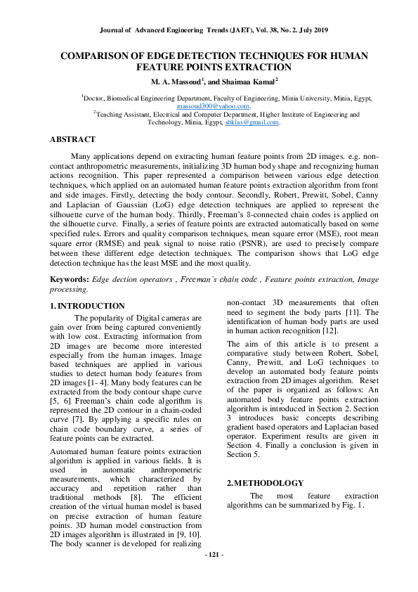 (PDF) Comparison of Edge Detection Techniques for Human Feature Points ...