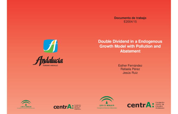 (PDF) Double Dividend in an Endogenous Growth Model with Pollution and ...