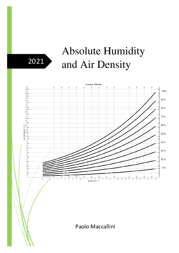 (PDF) Absolute Humidity and Air Density Paolo Maccallini Academia.edu