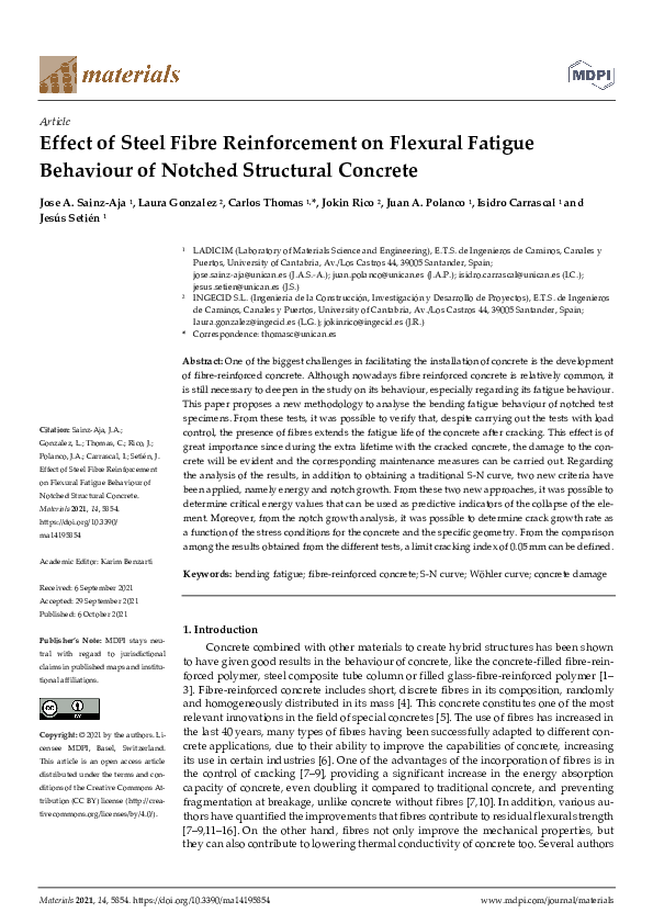 (PDF) Effect of Steel Fibre Reinforcement on Flexural Fatigue Behaviour ...