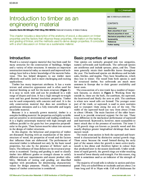 (PDF) Introduction to timber as an engineering material