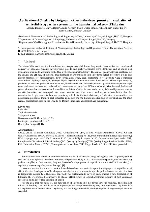 (PDF) Application of Quality by Design Principles In the Model ...