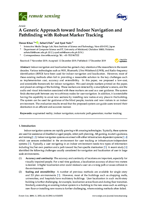 (PDF) A Generic Approach toward Indoor Navigation and Pathfinding with ...