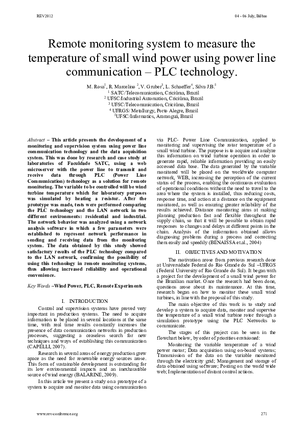 (PDF) Remote monitoring system to measure the temperature of small wind ...