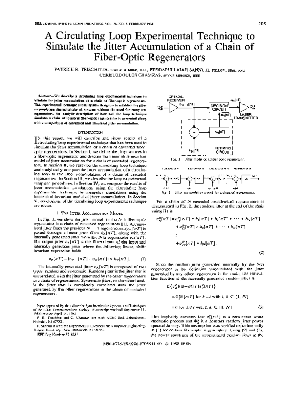 (PDF) A circulating loop experimental technique to simulate the jitter ...