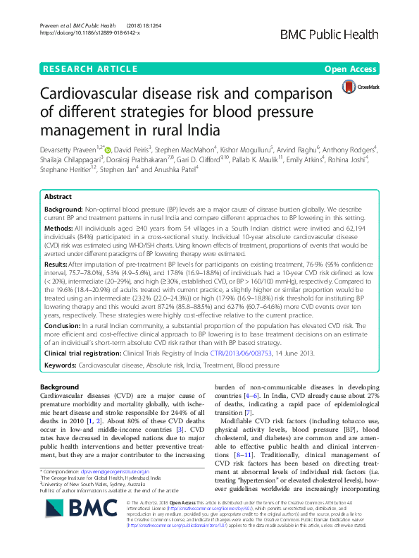 (PDF) Cardiovascular disease risk and comparison of different ...