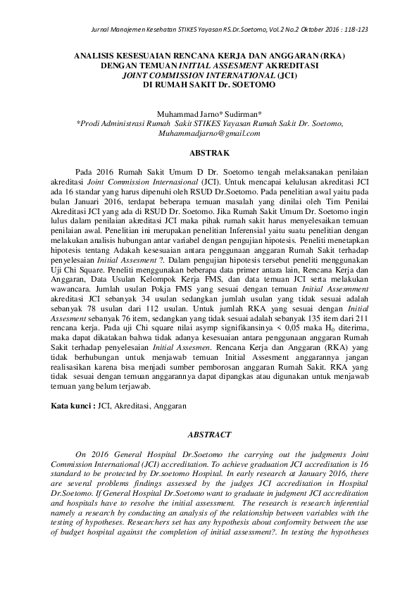  PDF Analisis Kesesuaian Rencana Kerja Dan Anggaran RKA Dengan 