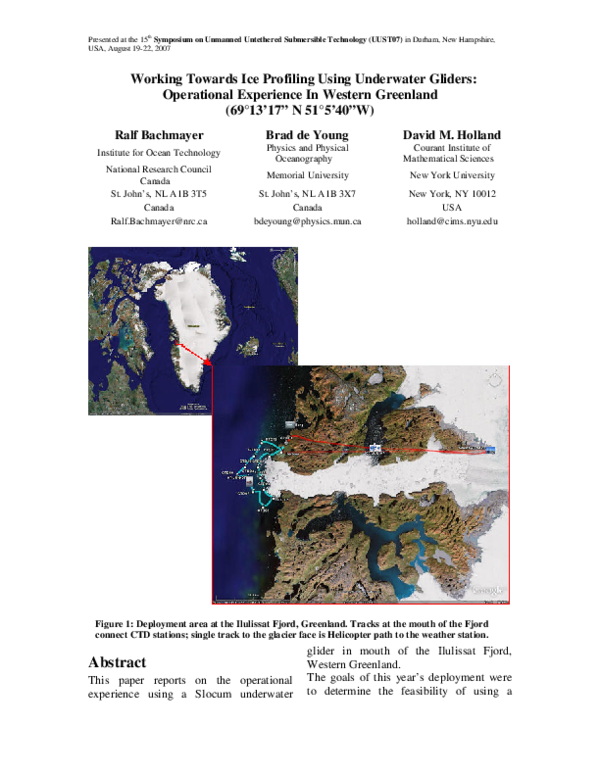 (PDF) Working Towards Ice Profiling Using Underwater Gliders ...