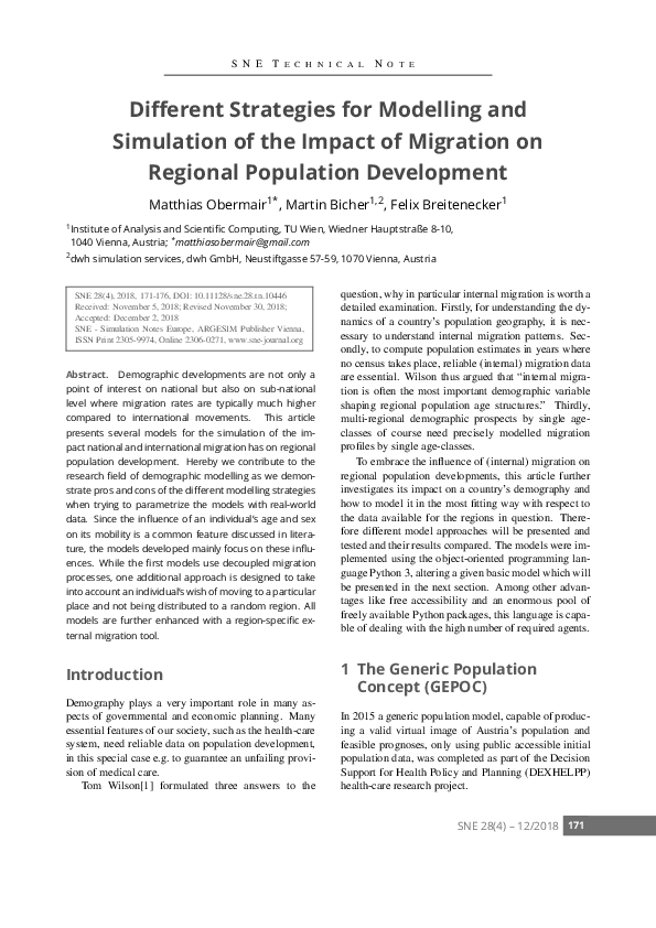 (PDF) Different Strategies for Modelling and Simulation of the Impact ...