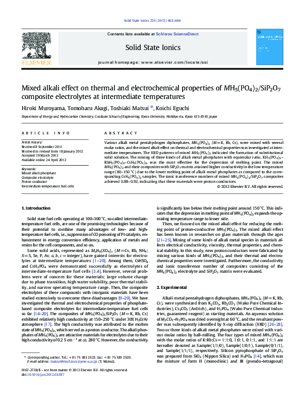 (PDF) Mixed alkali effect on thermal and electrochemical properties of ...