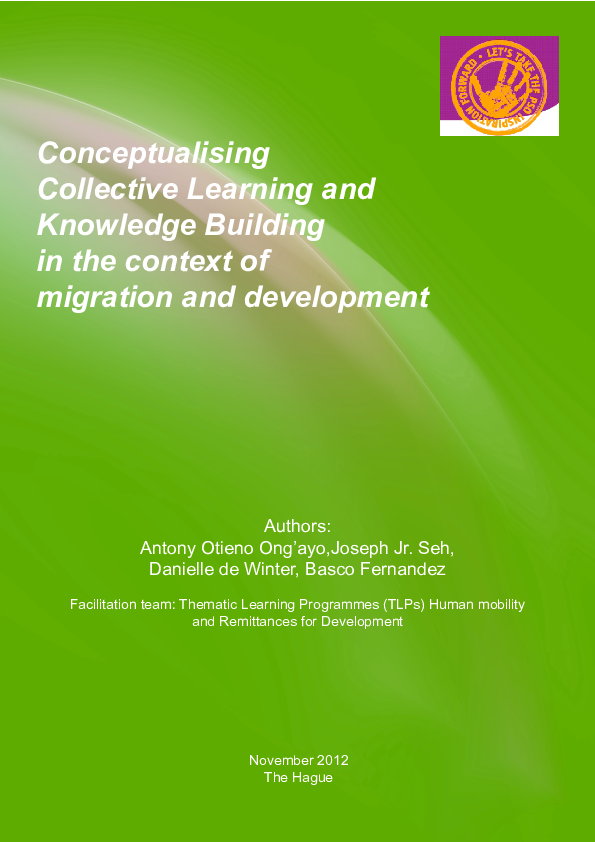 (PDF) Conceptualizing Collective Learning and Knowledge Building in the ...