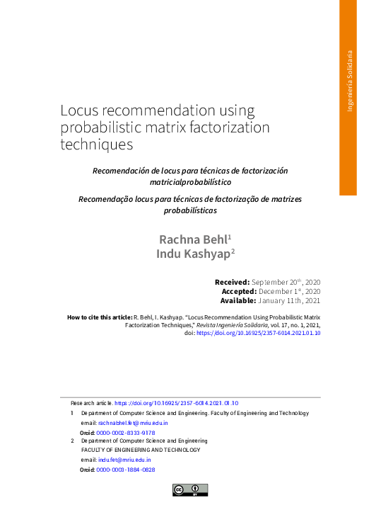 (PDF) Locus recommendation using probabilistic matrix factorization ...