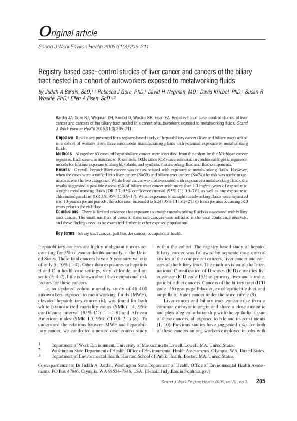 (PDF) Registry-based case–control studies of liver cancer and cancers ...