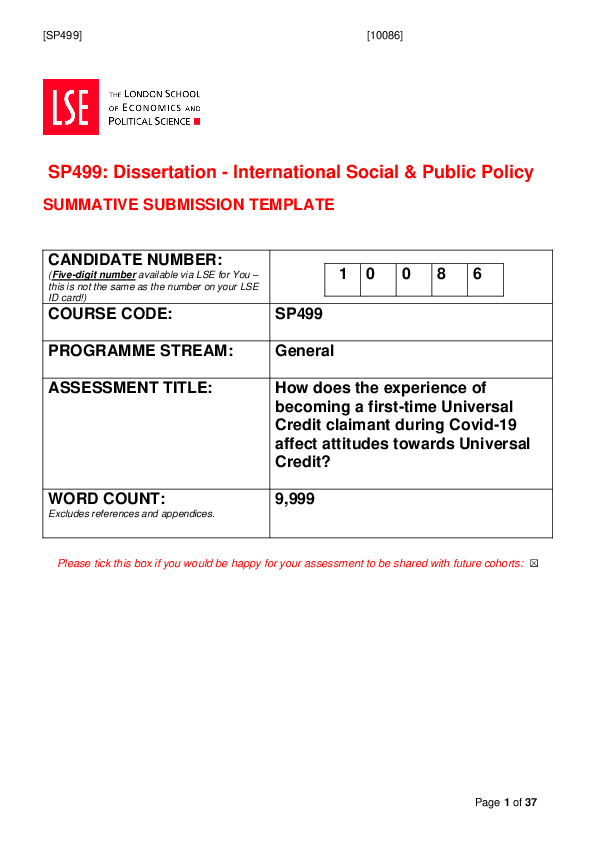 (PDF) How does becoming a first-time Universal Credit claimant affect ...